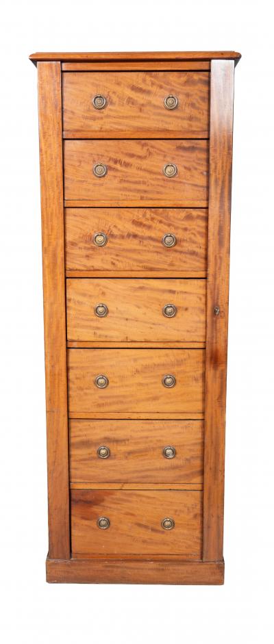 Matched Pair Of Regency Mahogany Wellington Chests