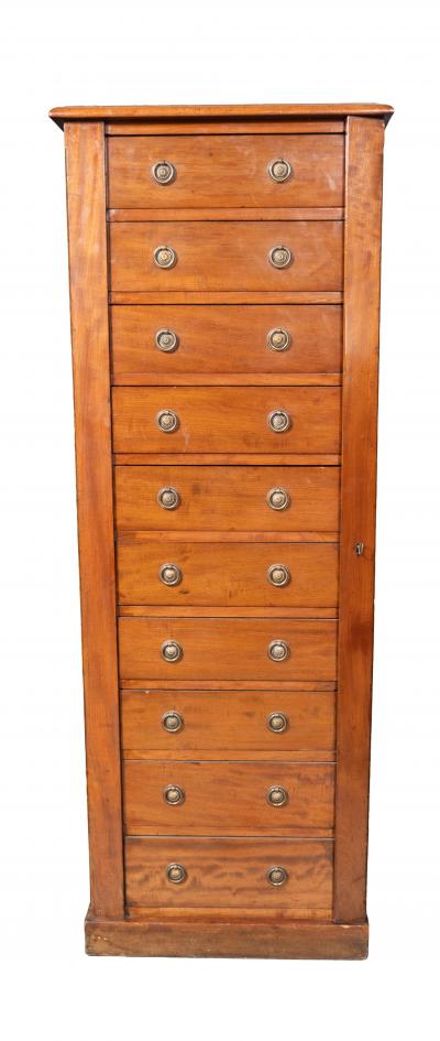 Matched Pair Of Regency Mahogany Wellington Chests
