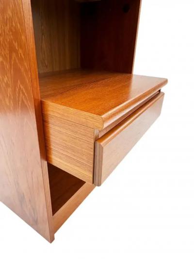 Matching Pair of Mid Century Danish Modern Night Stands or End Tables in Teak