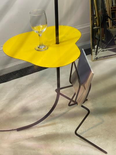 Mathieu Mat got FRENCH MID CENTURY MAGAZINE COCKTAIL TABLE FLOOR LAMP IN THE STYLE OF MATEGOT