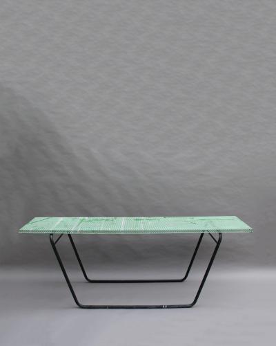 Mathieu Mat got French 1950s Perforated Metal Console in the Style of Mathieu Mategot