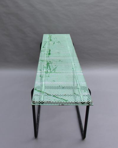 Mathieu Mat got French 1950s Perforated Metal Console in the Style of Mathieu Mategot