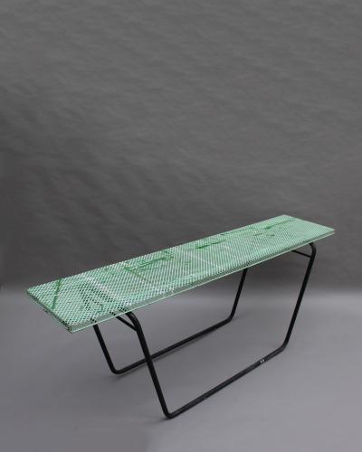 Mathieu Mat got French 1950s Perforated Metal Console in the Style of Mathieu Mategot