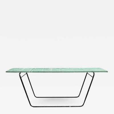 Mathieu Mat got French 1950s Perforated Metal Console in the Style of Mathieu Mategot
