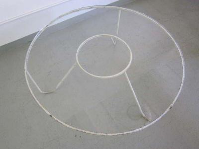 Mathieu Mat got Large French Minimalist Iron Coffee Table in the Style of Mathieu Mategot