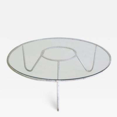 Mathieu Mat got Large French Minimalist Iron Coffee Table in the Style of Mathieu Mategot