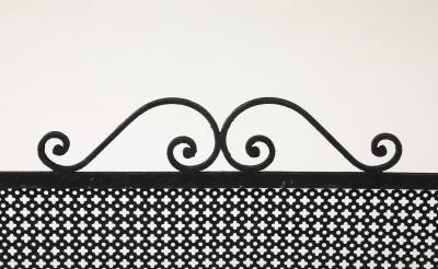 Mathieu Mat got Mathieu Mat got Black Iron Fire Screen France circa 1950