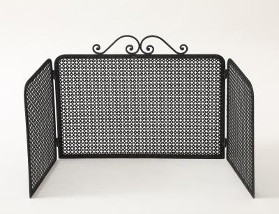 Mathieu Mat got Mathieu Mat got Black Iron Fire Screen France circa 1950