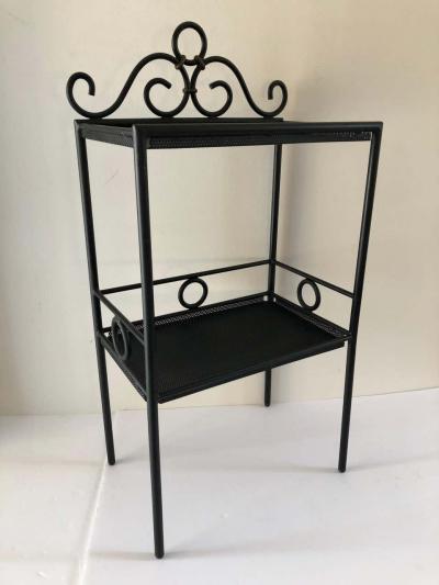 Mathieu Mat got Mathieu Mat got Iron and Bronze Petite Two Tier Stand or Shelf Display