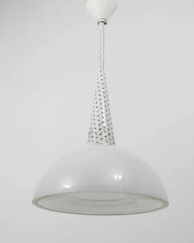 Mathieu Mat got Mathieu Mat got Perforated Midcentury Pendant Lamp Holophane France 1950s