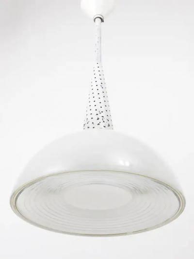 Mathieu Mat got Mathieu Mat got Perforated Midcentury Pendant Lamp Holophane France 1950s