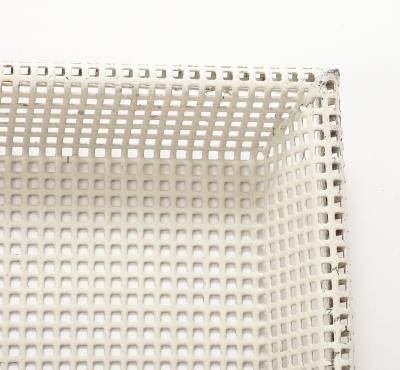 Mathieu Mat got Mathieu Mat got Perforated White Metal Tray France 1950 s
