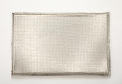 Mathieu Mat got Mathieu Mat got Perforated White Metal Tray France 1950 s