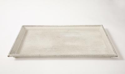 Mathieu Mat got Mathieu Mat got Perforated White Metal Tray France 1950 s