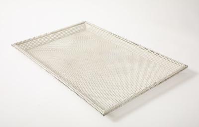 Mathieu Mat got Mathieu Mat got Perforated White Metal Tray France 1950 s