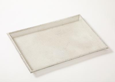 Mathieu Mat got Mathieu Mat got Perforated White Metal Tray France 1950 s