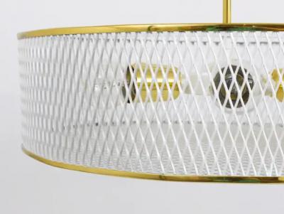 Mathieu Mat got Mathieu Mat got Style Midcentury Brass Chandelier Pendant Lamp France 1950s