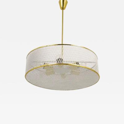 Mathieu Mat got Mathieu Mat got Style Midcentury Brass Chandelier Pendant Lamp France 1950s