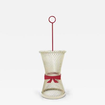 Mathieu Mat got Mathieu Mat got Style Tie Bow Umbrella Stand Mid Century Metal France 1950s