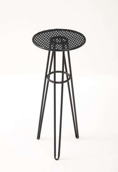 Mathieu Mat got Mathieu Mat got in the style Perforated Metal Table France c 1960
