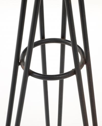 Mathieu Mat got Mathieu Mat got in the style Perforated Metal Table France c 1960