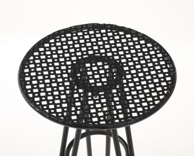 Mathieu Mat got Mathieu Mat got in the style Perforated Metal Table France c 1960