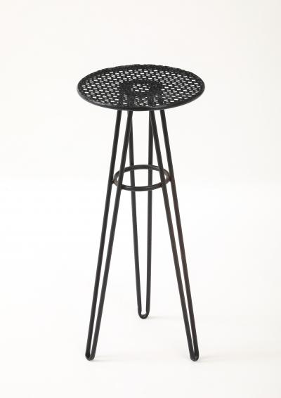 Mathieu Mat got Mathieu Mat got in the style Perforated Metal Table France c 1960