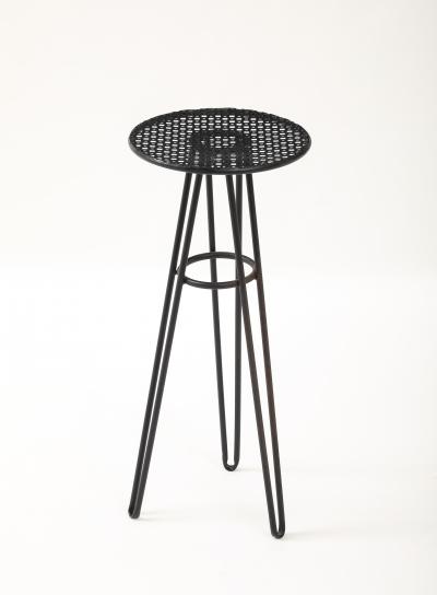 Mathieu Mat got Mathieu Mat got in the style Perforated Metal Table France c 1960