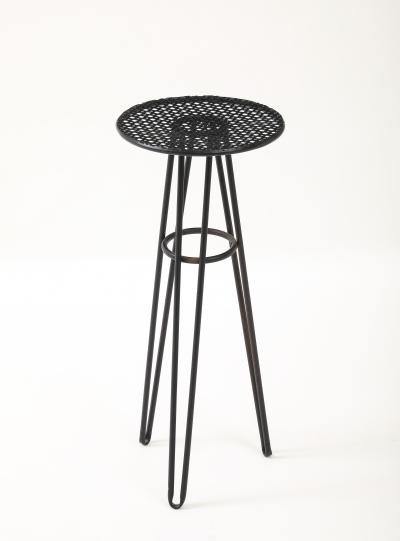 Mathieu Mat got Mathieu Mat got in the style Perforated Metal Table France c 1960