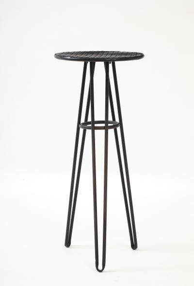 Mathieu Mat got Mathieu Mat got in the style Perforated Metal Table France c 1960