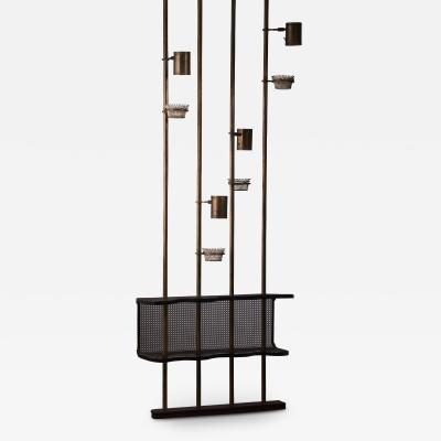Mathieu Mat got Mathieu Mategot Custom Made Brass Illuminating Room Divider France 1950s