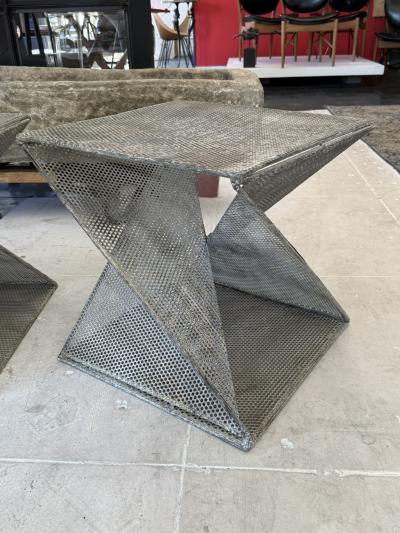 Mathieu Mat got Mathieu Mategot Geometric Side Tables