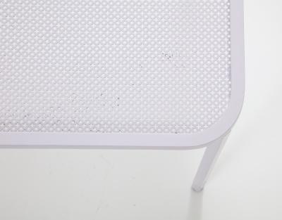 Mathieu Mat got Mathieu Mategot White Rectangular Perforated Metal Table