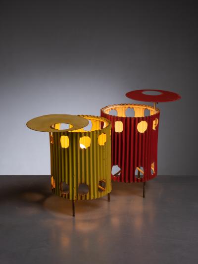Mathieu Mat got Mathieu Mategot pair of Java table lamps