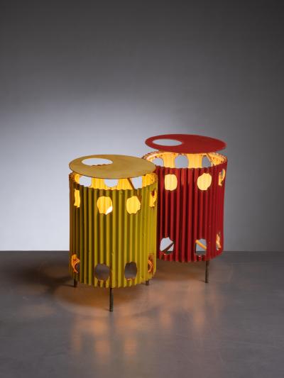 Mathieu Mat got Mathieu Mategot pair of Java table lamps