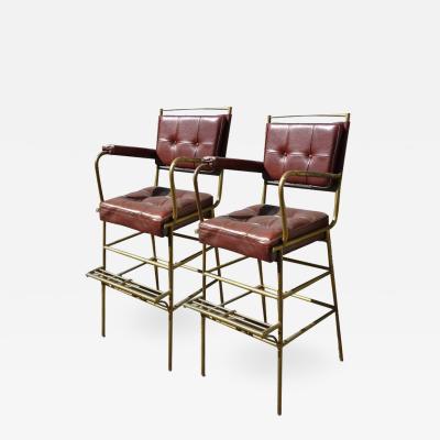 Mathieu Mat got Mathieu Mategot pair of comfy bar stools