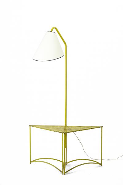Mathieu Mat got Mathieu Mategot rare floor lamp with coffee table base
