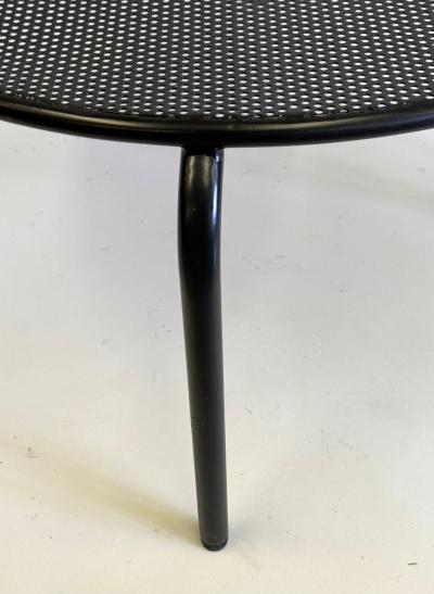 Mathieu Mat got PAIR French Mid Century Round Perforated Iron Side or EndTables Mathieu Margot