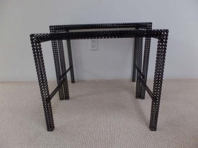 Mathieu Mat got Pair French Mid Century Modern Nesting Coffee Tables by Mathieu Mat got