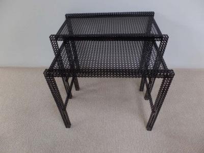Mathieu Mat got Pair French Mid Century Modern Nesting Coffee Tables by Mathieu Mat got