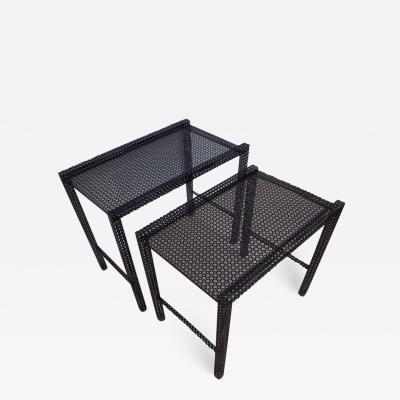Mathieu Mat got Pair French Mid Century Modern Nesting Coffee Tables by Mathieu Mat got