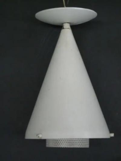 Mathieu Mat got Pair of French 1950 Ceiling Fixtures in Manner of Mategot