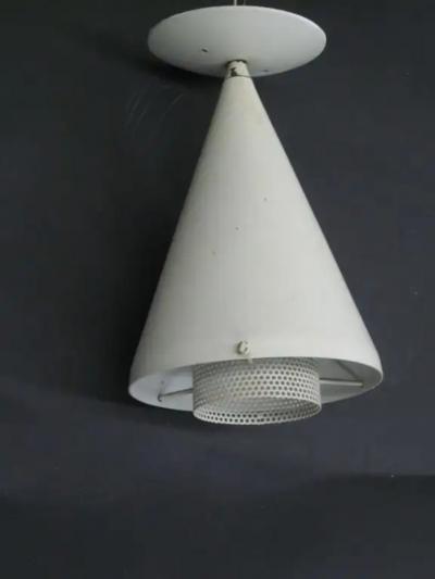 Mathieu Mat got Pair of French 1950 Ceiling Fixtures in Manner of Mategot