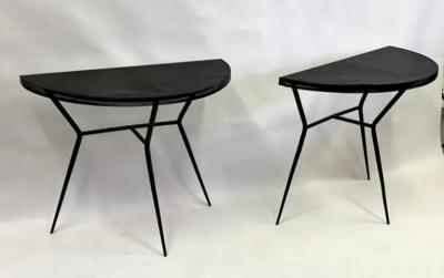 Mathieu Mat got Pair of French Midcentury Modern Perforated Metal Consoles Attr Mathieu Mategot