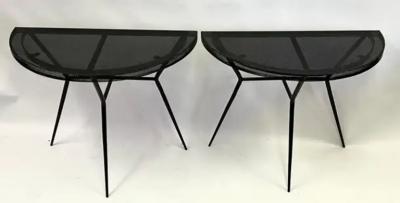 Mathieu Mat got Pair of French Midcentury Modern Perforated Metal Consoles Attr Mathieu Mategot