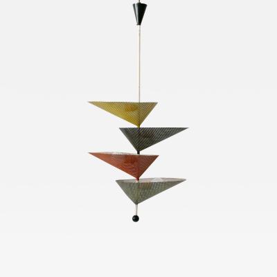 Mathieu Mat got Rare Mid Century Modern Chandelier or Pendant Lamp by Mathieu Mat got 1950s