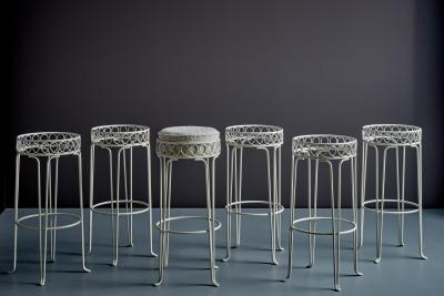 Mathieu Mat got Set of Six Bar Stools in the Manner of Mathieu Mategot