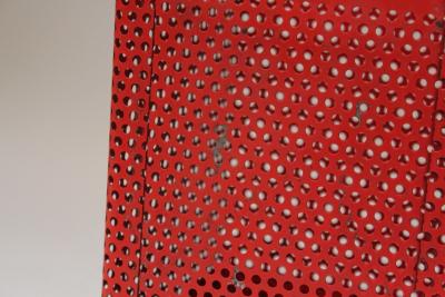 Mathieu Mat got Set of Two Vintage White and Cream Perforated Wastebaskets after Mathieu Mat got