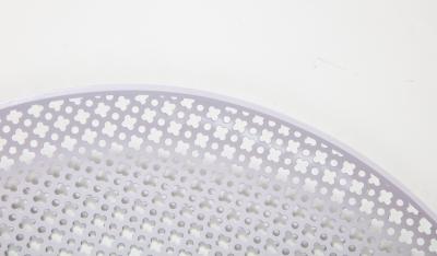 Mathieu Mat got White Round Perforated Metal Tray by Mathieu Mategot