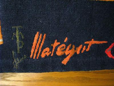 Mathieu Mate got Modernist Abstract Tapestry by Mathieu Mate got